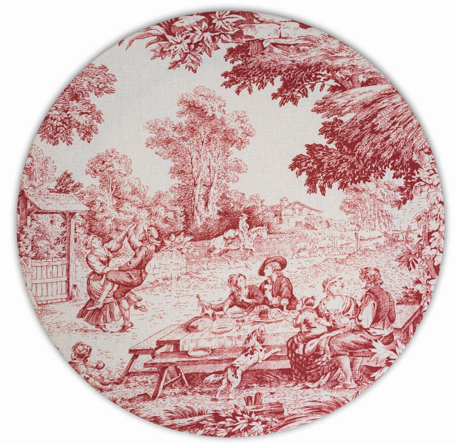 Toile de jouy rosso Toile de jouy rosso
