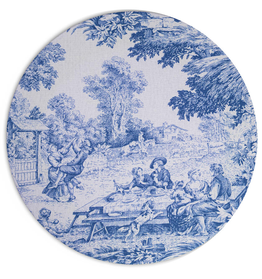 Toile de Jouy blu Toile de Jouy blu